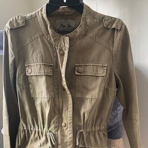 Per Se Khaki Utility Jacket